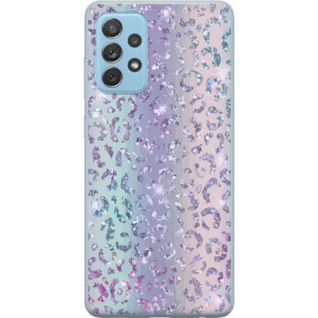 Samsung Galaxy A52 5G Läpinäkyvä kuori Glitter Leopard