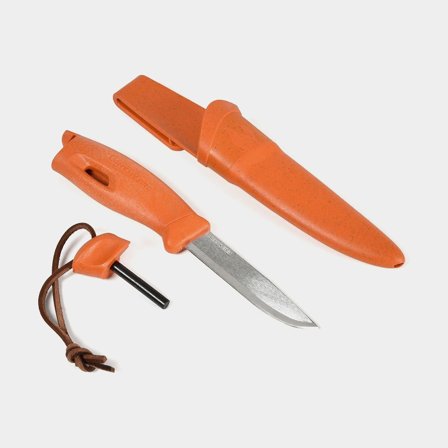 Cuchillo de exterior con ferrocerio integrado Light My Fire Swedish FireKnife Bio 2in1 RustyOrange, 220 mm, terralene / acero inoxidable reciclado 