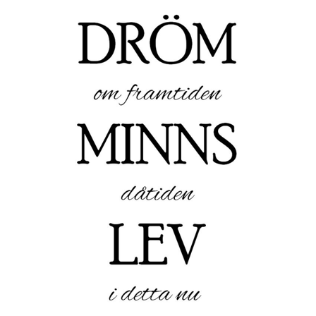 Väggord - Dröm om framtiden...