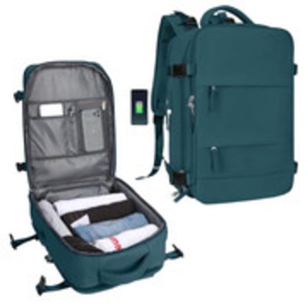 Hot tilbud til lav pris! Kompatibel med Vueling EasyJet Ryanair Vandtæt Kabinetaske 45x36x20cm Rummelig Rejsetaske - Glad