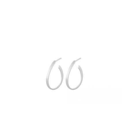 Pernille Corydon E-109 Berlin Creoles Earrings Grå, Dame Øreringe, Størrelse: ONE Size