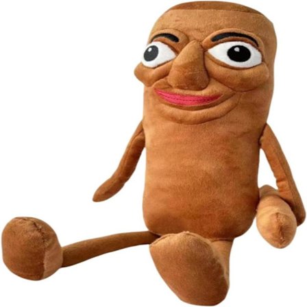 AI-Skapad Italiensk Brainrot Djurplysch, 37 cm Brainrot Evolution Plyschleksak - Mjuk, Samlarobjekt, Memetisk Heminredning (Tung Tung Tung Sahur)