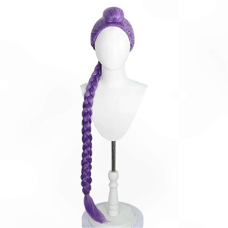 Syntetisk Cosplay Parykk for Jenter Perfekt for Kostymefester og Arrangementer