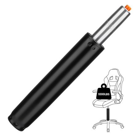 Gasfjeder til stole, Klasse 4 Gasfjederstempel 1000 LBS, 450 kg, Længde 300-450 mm, Drejelig gamingstol gasfjeder, Sort