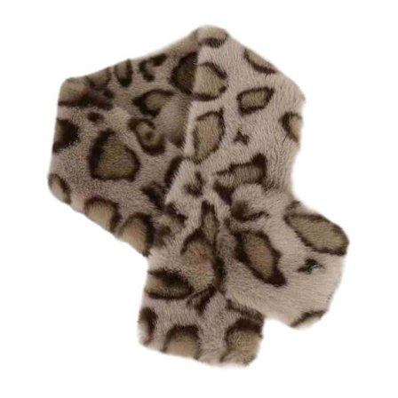 Mote Leopardtrykk Tilbehør Halsvarmere Vinter Skjerf Gir Varme med Myk Fuskepels i Kalde Klima Flerfarget