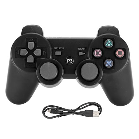 Langaton älykäs Bluetooth-peliohjain, toimiva kahva, signaalin vakautus PS3:lle, musta