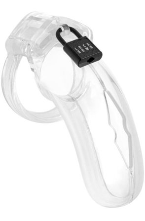 Lockdown Chastity Cage Clear Large