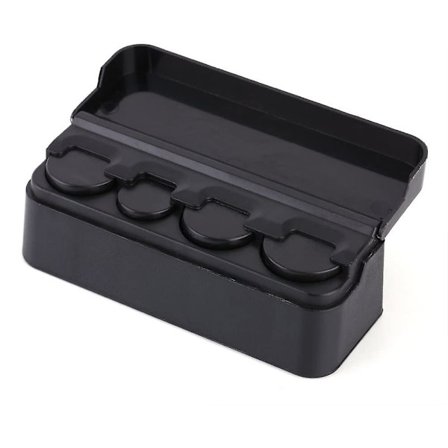 Auton kolikkoteline, auton kannettava muovinen kolikon säilytyslaatikko - laadukas