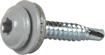 ESSVE 513564 Montageskruv 4,2 x 25 mm, TX20, med bricka silver (RAL9006), 20-pack, Infästning