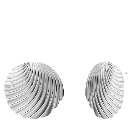 Edblad Shelli Studs L Steel Smycken & klockor Dam Grå ONESIZE