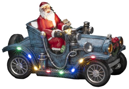 Konstsmide 4239-000 Dekorasjonsbelysning julenisse i bil, Belysning