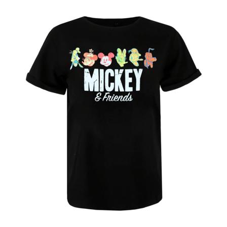 Disney Dam/dam Mickey & Friends Retro T-shirt Xl Svart