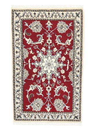 Nain Rug 57X90 Dark Red/Beige Wool, Persia