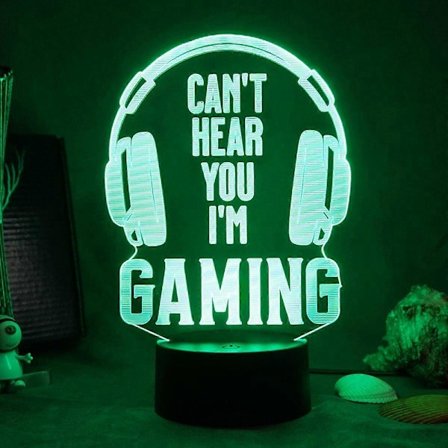 SBSG 3D Nattlampor, 3D Optisk Illusion LED-lampor med Fjärrkontroll & RGB-färger