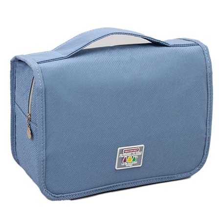 Riippuva Kosmeettinen Organizer Matkalaukku Pussi Matkalaukku Meikki Organizer pesu Säilytyspussi Sininen