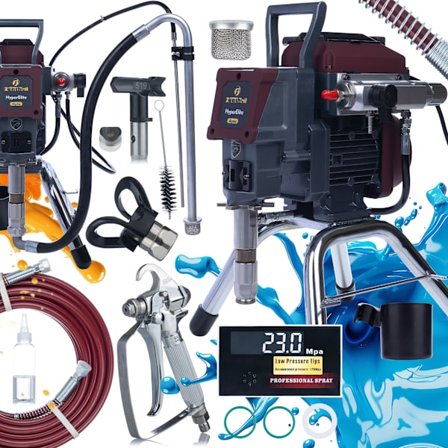 Maalauslaite Zenthril Alpha HyperElite – 1500W 20MPa | 2L/Min LCD | Harjaton Moottori | Ammattilaisille