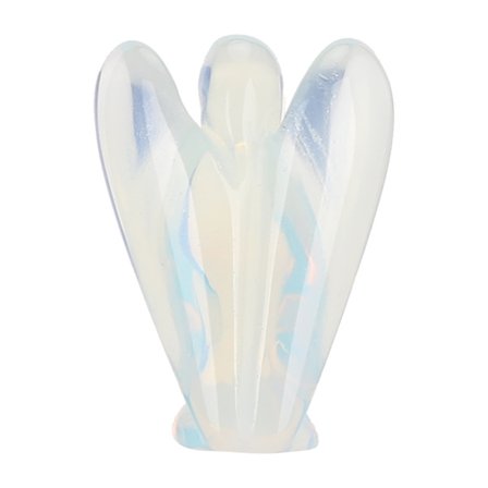 Jade luonnonkristallienkeli 3-ulotteinen kaiverrus Koti sisustus Käsityöt Koristeet 1,5 tuuman opaali enkeli