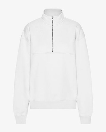 Organic Quarter Zip - Optical White