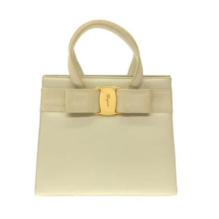 Salvatore Ferragamo Pre-owned, Pre-owned Leather handbags Beige, Dames, Maat:ONE Size