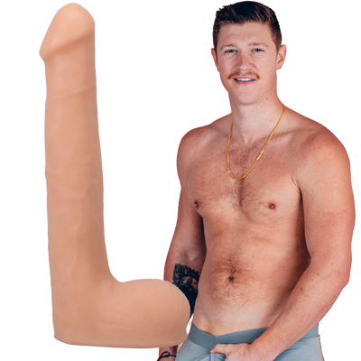 Oliver Flynn Realistic ULTRASKYN Dildo 25 cm - Vanilla - Vuxen.se - Stora & små dildos