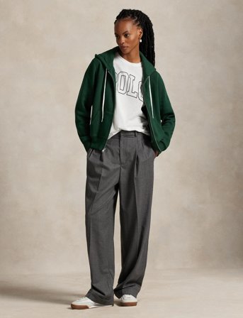 Polo Ralph Lauren Fleece Full-Zip Hoodie - Green - XS