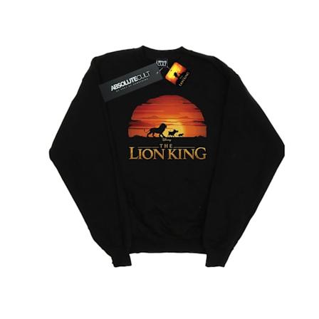 Disney Herr The Lion King Film Solnedgång Logotyp Sweatshirt XXL Svart Black XXL