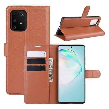 Classic Samsung Galaxy S10 Lite etui - Brun