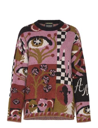 Jacquard Over D Pullover Pink Scotch & Soda