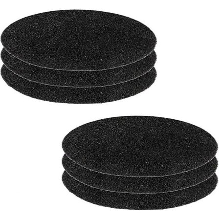 Køkkenkompostspandfiltre - 6-pak Erstatningsfiltre til bordkompostspand - Runde 17 cm