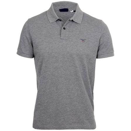 Gant - Pikétröjor - Grå - Herr - Storlek: 3xl, Herr, Storlek: 3XL