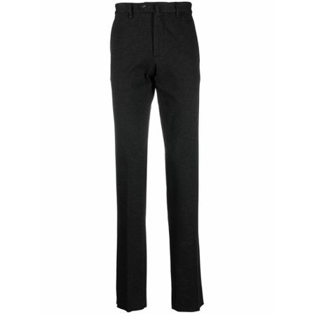 Emporio Armani, Slim-fit Trousers Zwart, Heren, Maat:M