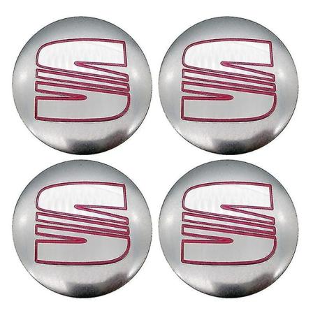 4stk 56mm 60mm Bilhjul Senter Navhette Felgdeksel Emblem Klistremerker Tilbehør For Seat Ibiza 6j 6l Fr Ateca Altea Xl Leo