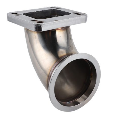 3.0 tuuman V-kaulus T3 turbo-laipan 90° kulma-adapterilaippa CNC-työstö 304 turboahtimelle
