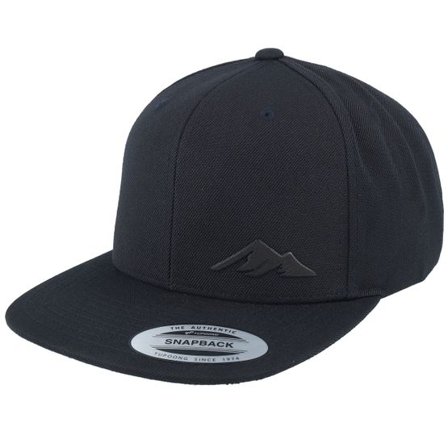 Wild Spirit - Svart snapback Keps - Small Mountain Icon Patch Black Snapback @ Hatstore