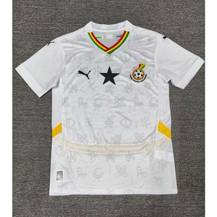 24-25 Ghana Hjemmetræningsuniform Fodbold T-shirt S-2XL