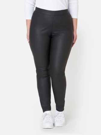 CISO - Leggings - Sort - Coated / Curvy Slim Fit