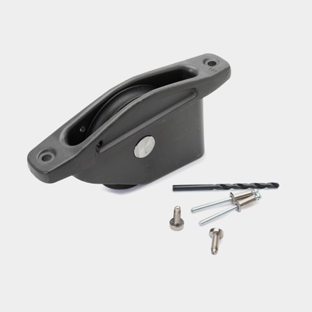 Seldén AL-90 sheave box - Aluminium sheave box with ø90 mm composite sheave, fasteners included (505-015-10)