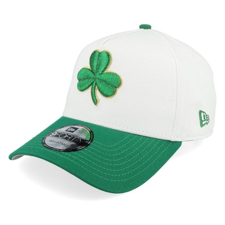 New Era - NBA Weiss adjustable Cap - Hatstore Exclusive x Boston Celtics 46 9FORTY White/Green A-Frame Adjustable @ Hatstore