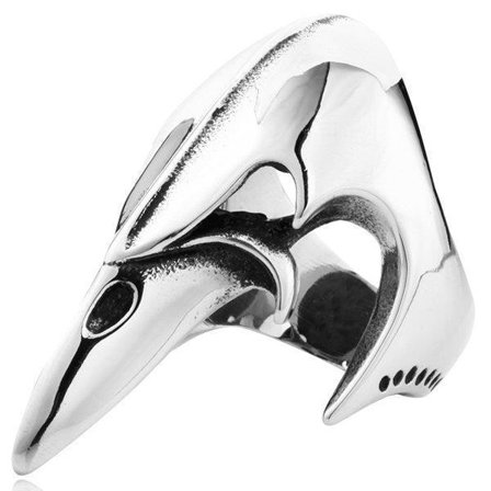 Ring - Nordic Mythology - bird head - Stainless steel - High quality