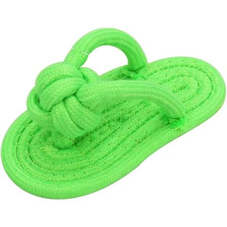 18 Tums Flip-Flop Hundeleksak, Bomullsrep Flätade Tofflor, Tuggleksak för Valpar, Katter och Små Hundar