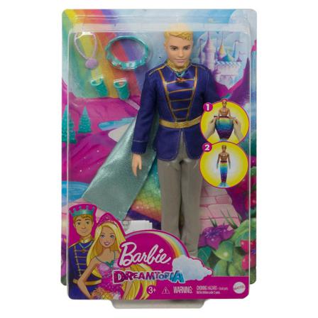 Barbie Dreamtopia 2-in-1 Docka Prins Gtf93 Multifärg