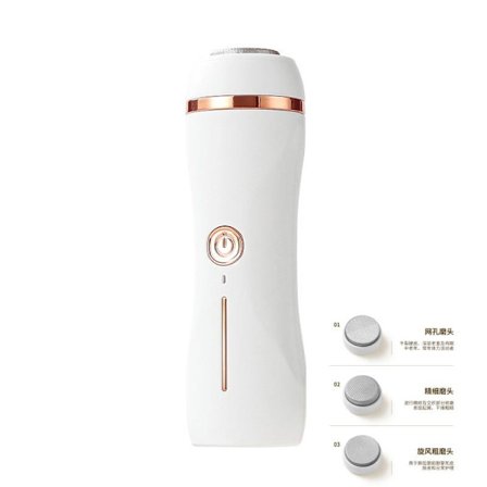 Bærbar elektrisk fotfil fullautomatisk fottrimmer fjerner død hud og hard hud fra føttene, og polerer fotsålene.