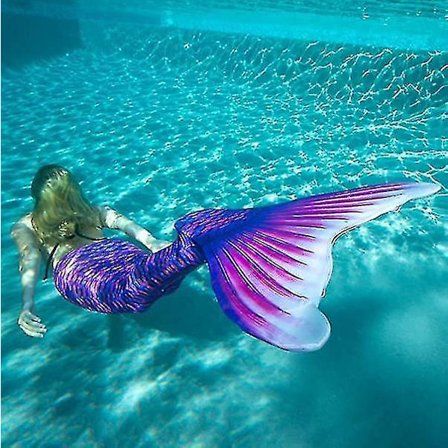 Slitasjebestandig havfruehale for barn til svømming, monofinne inkludert W