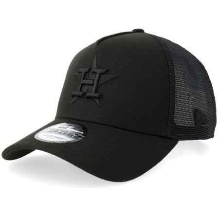 New Era - MLB Svart trucker Keps - Hatstore Exclusive x Houston Astros 9FORTY Black A-frame Trucker @ Hatstore