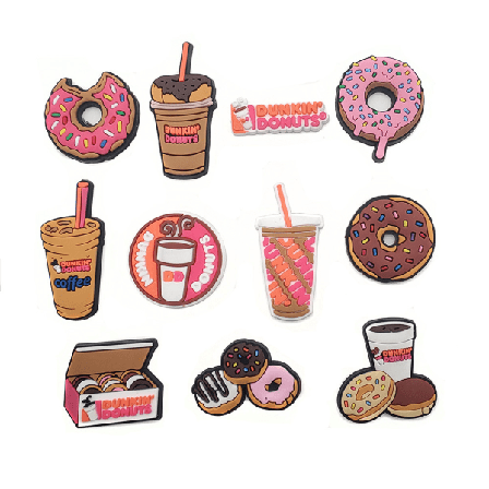 Donuts-serie - 11 stk. fodboldstøvletilbehør, tegneseriesko