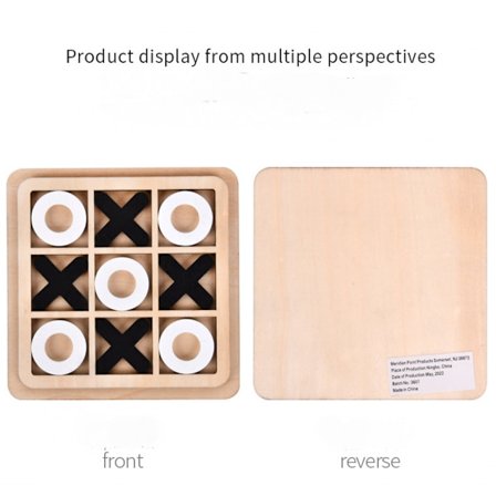 Tre XO Tic Tac Toe-sjakk i tre