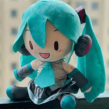 32 cm Kawaii Hatsune Miku Pehmolelu Anime Uusi rusetti Miku Preciality Pehmotyyny Sohvan koriste Huone (FMY)
