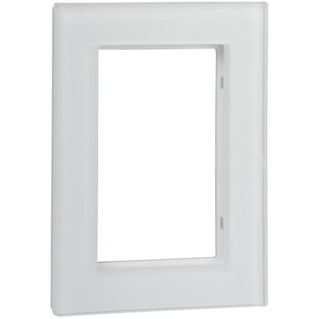 Schneider Electric Exxact Solid Ramme til 2-veis vegguttak, glass, hvit, Strømbrytere & vegguttak