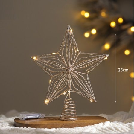 Joulutähti joulukuusen koristeisiin