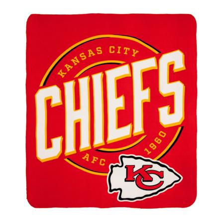 Kansas City Chiefs Fleece Crest Throw En Storlek Röd/Guld/Vit Red/Gold/White One Size
